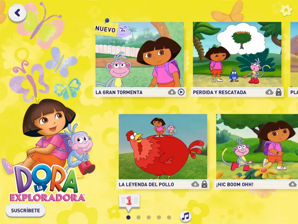 dora la exploradora en la nueva app de nick jr