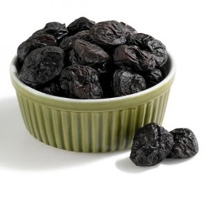 Prune on white