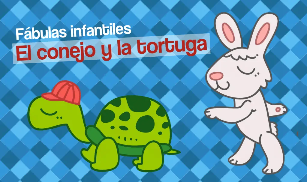 El conejo y la tortuga, fabula para niños