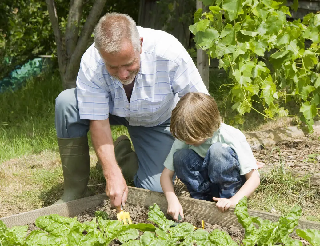 hacer una huerta en familia