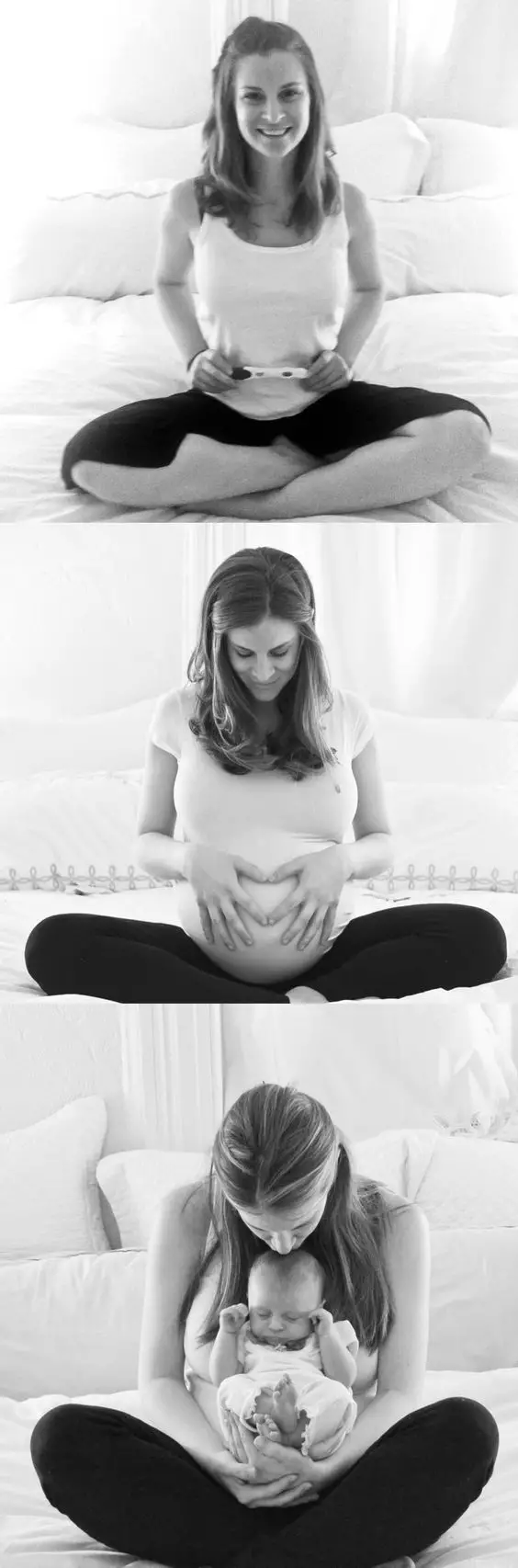 Foto de mujer embarazada en sus etapas 
