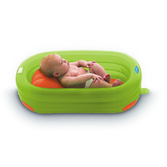 Banera-inflable-para-bebe-color verde