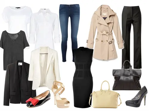 Foto de ropa de mujer en collage Foto de ropa de mujer en collage