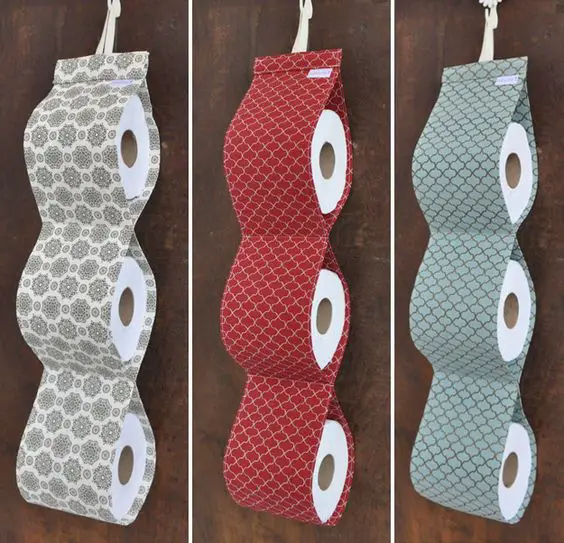 juegos de baño Forros para guardar los rollos de papel