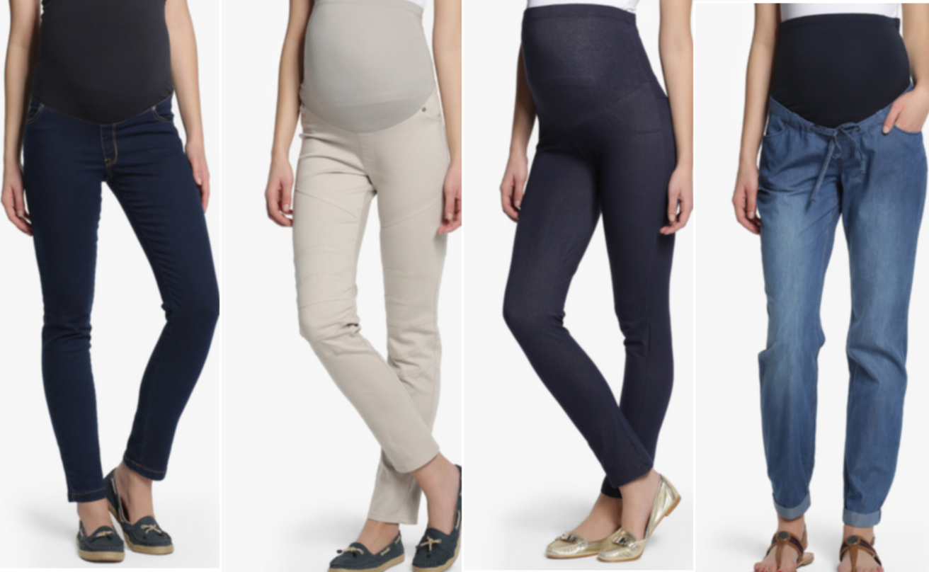 Distintos pantalones para embarazadas