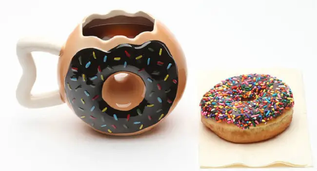 taza de cafe donut