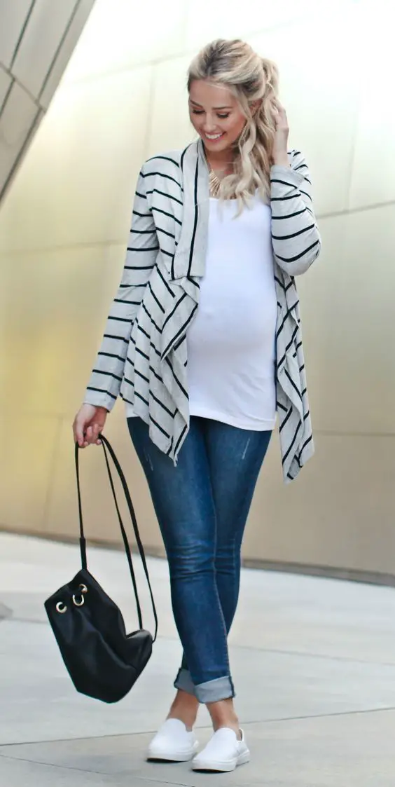 ahorrar dinero en ropa de maternidad look comodo embarazada