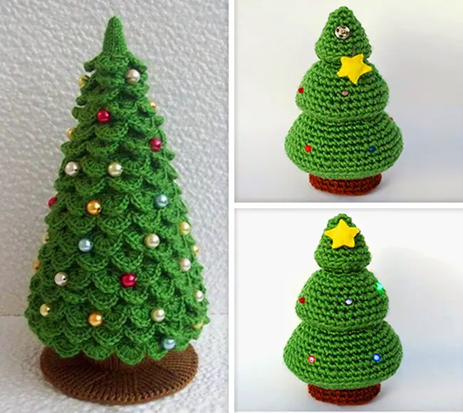 Adornos Navideños árbol crochet