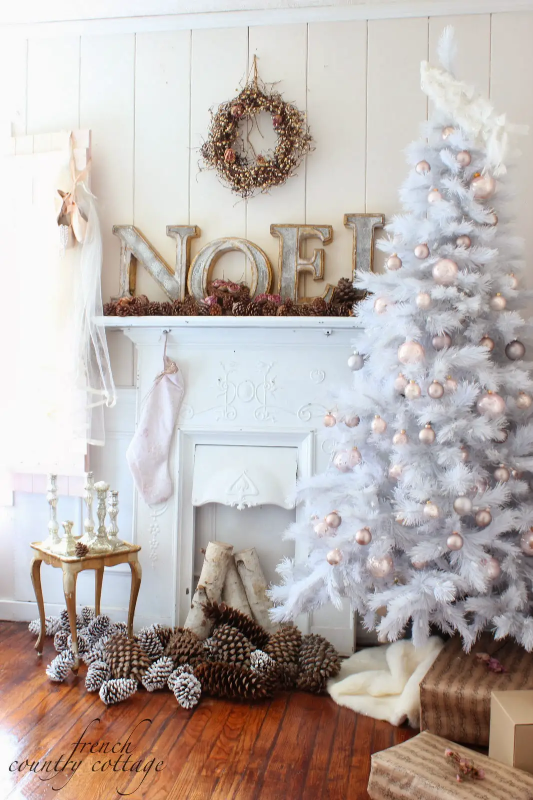 árbol de navida blanco