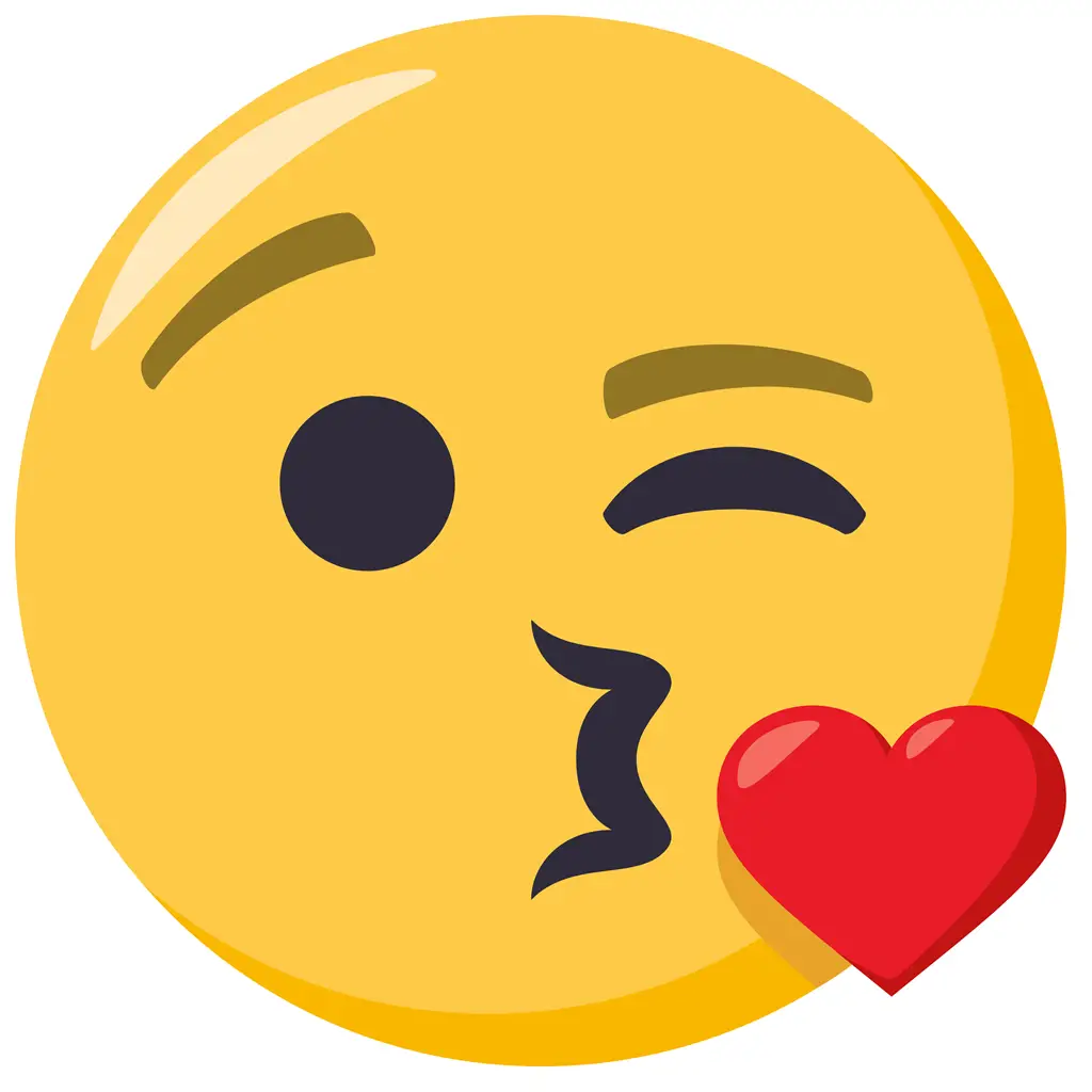 Resultado de imagen de emoji beso