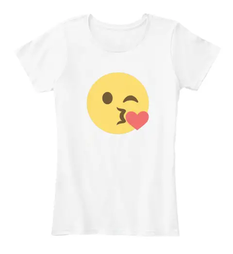 camisetas de emojis besos