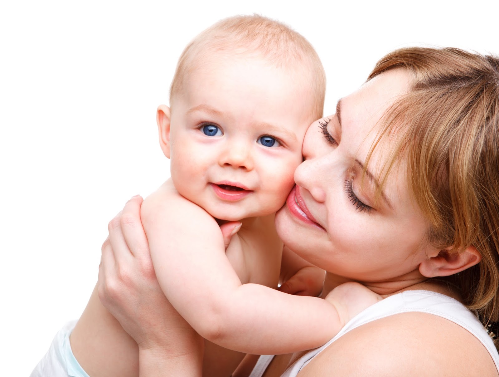 mama y bebe felices