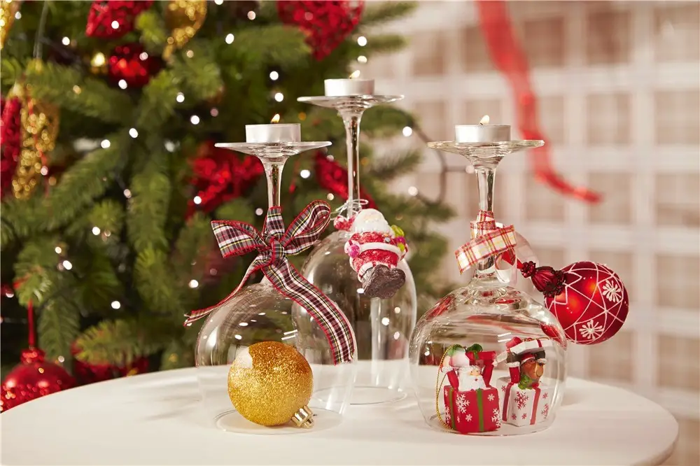 manualidades de navidad con copas manualidades de navidad con copas