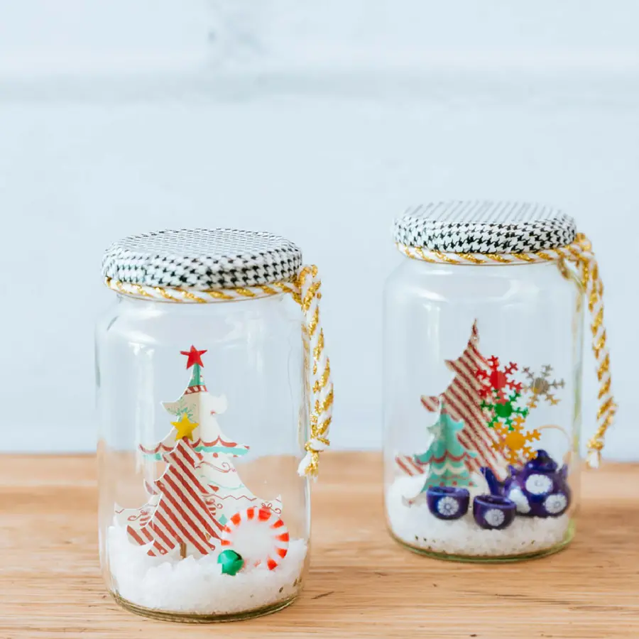 Manualidades para navidad con frascos Manualidades para navidad con frascos