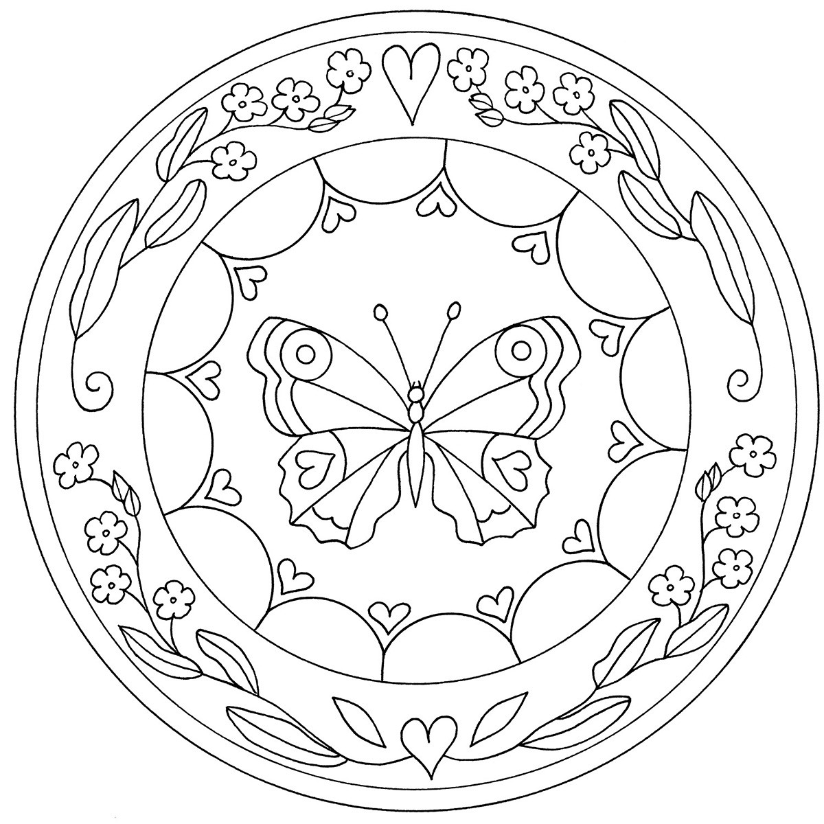 mandalas para niños de mariposa mandalas para niños de mariposa