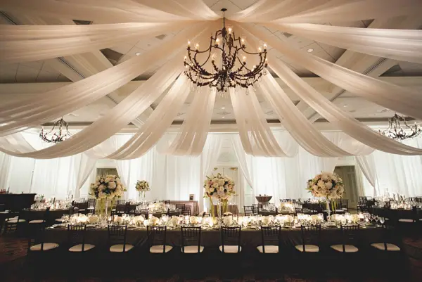 decoración con telas para bodas en afueras decoración con telas para bodas en afueras