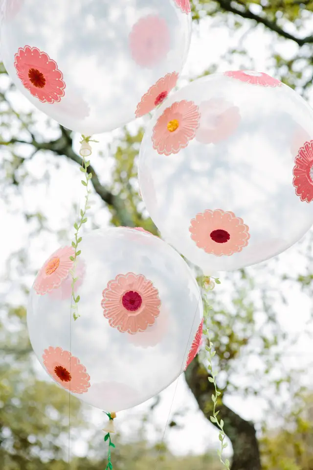 decoración con globos sencilla
