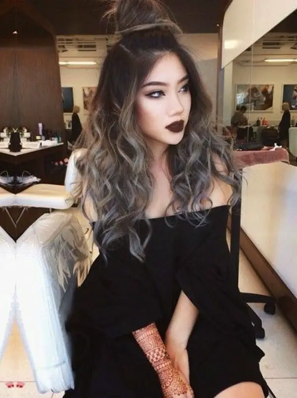 mechas californianas gris mechas californianas gris