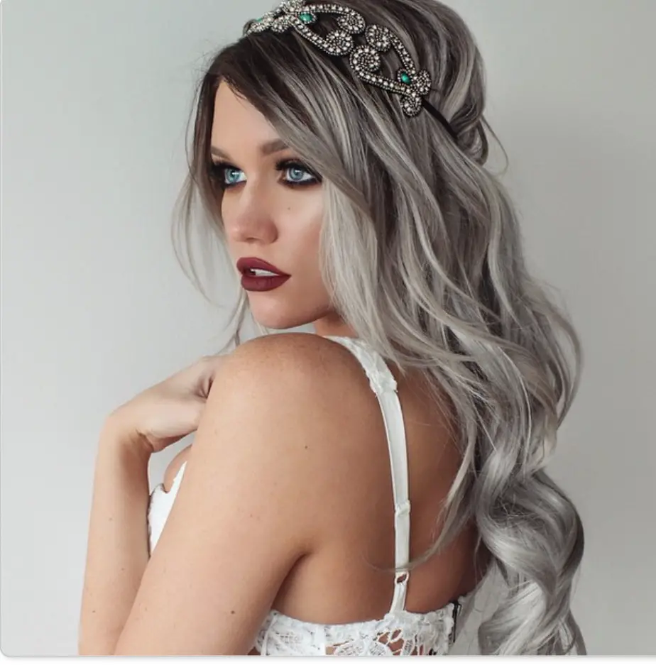 mechas californianas platinadas cool