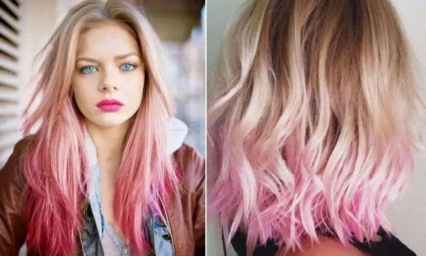 mechas californianas rosas mechas californianas rosas