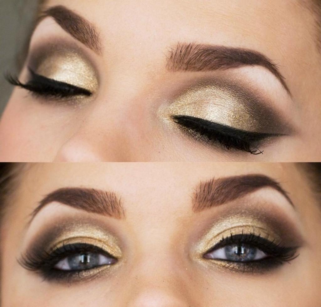 maquillaje para ojos marrones ahumados