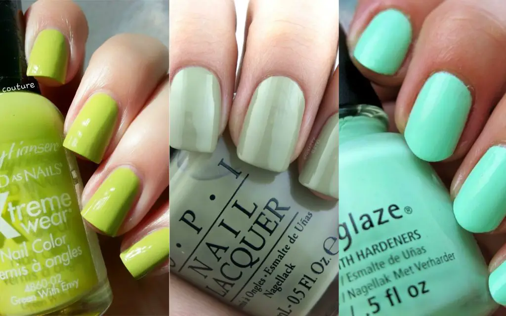 esmalte de uñas verde esmalte de uñas verde
