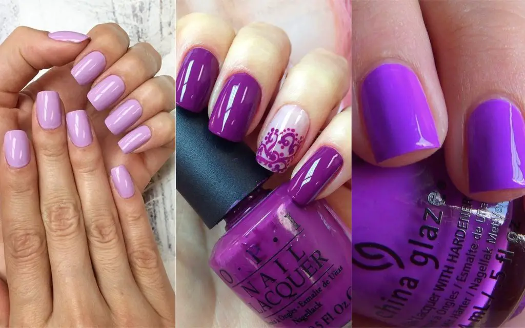 esmalte de una purpura