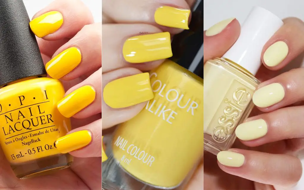 Colores de unas amarillo Colores de unas amarillo