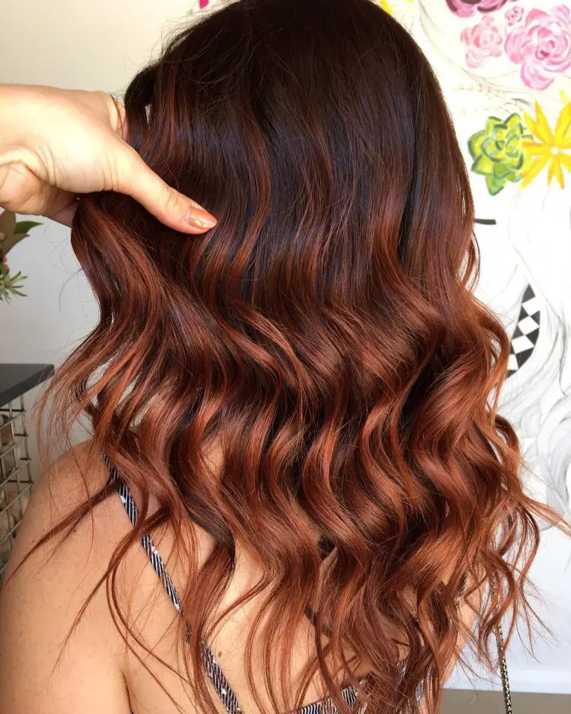 mechas balayage rojo mechas balayage rojo