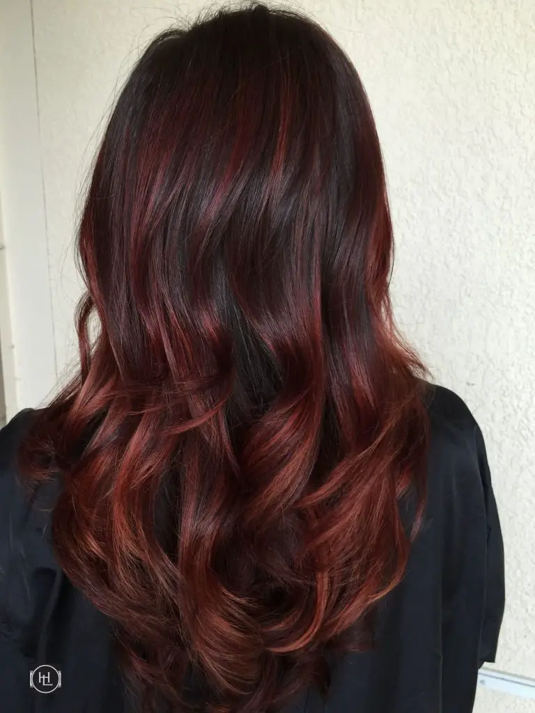 mechas balayage rojo cerezo mechas balayage rojo cerezo