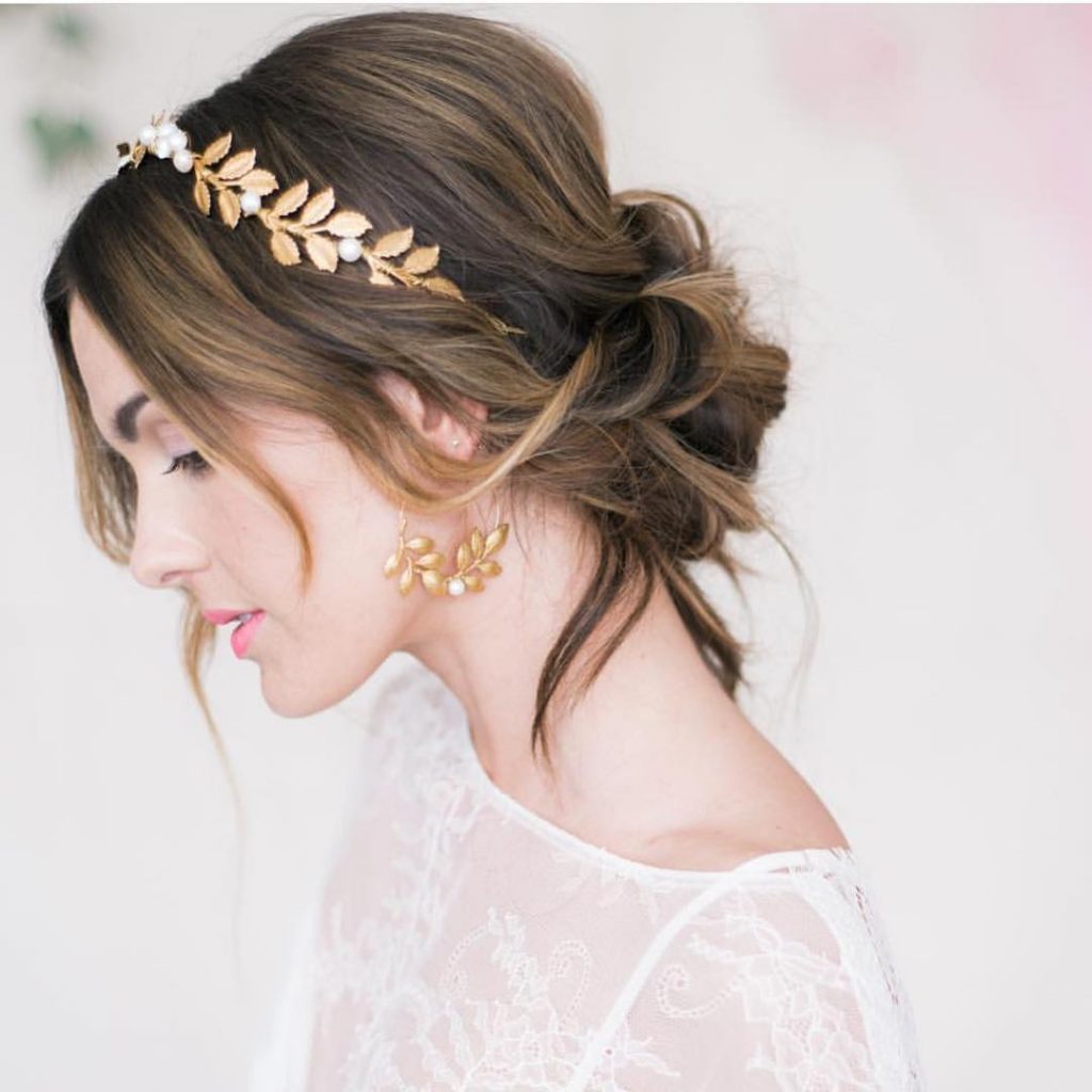 peinados para bodas con diadema