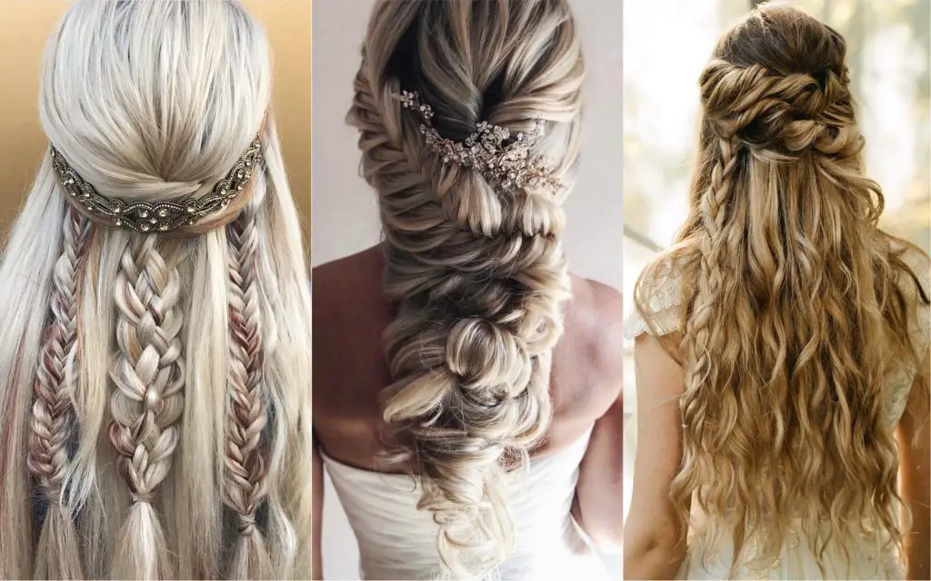 peinados para bodas multi trenzas