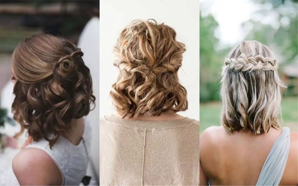 peinados recogidos ondas pelo corto