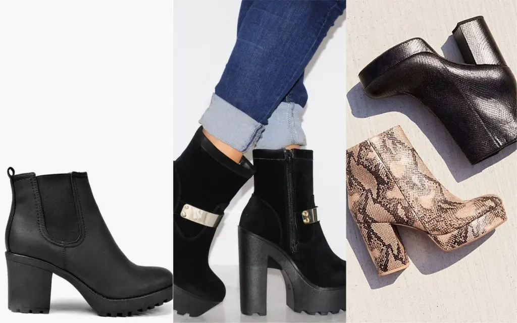 zapatos de mujer chunky boots zapatos de mujer chunky boots