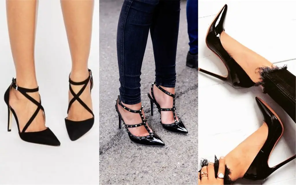 zapatos de mujer stilettos negros
