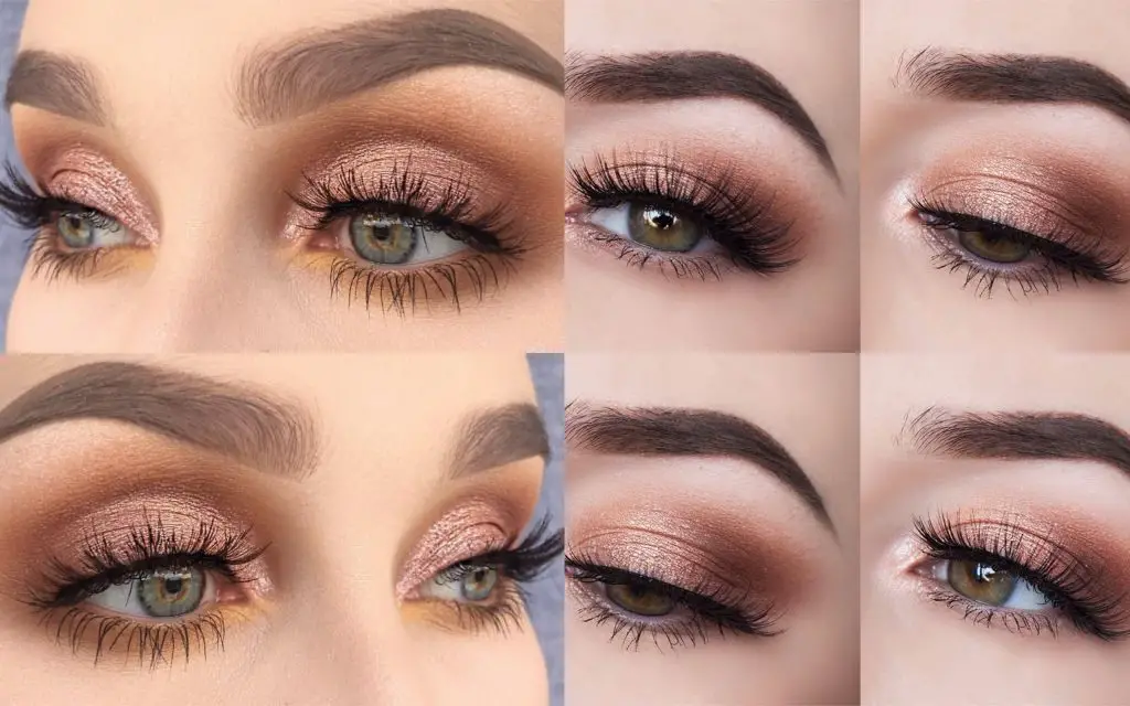 maquillaje para ojos verdes dorados