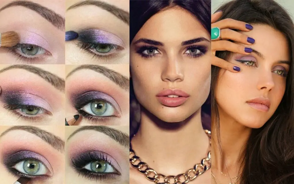 maquillaje para ojos verdes piel morena