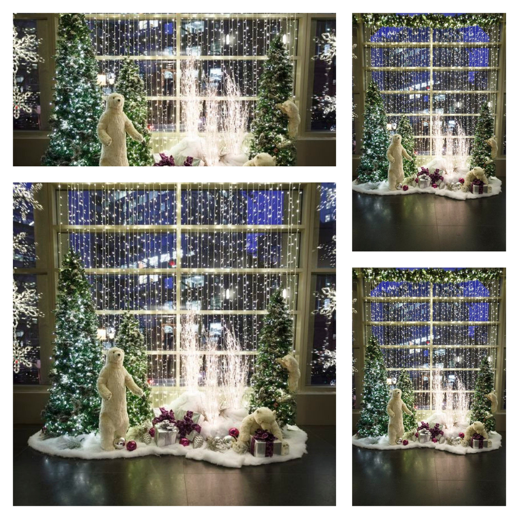 Decoración navideña de ventana