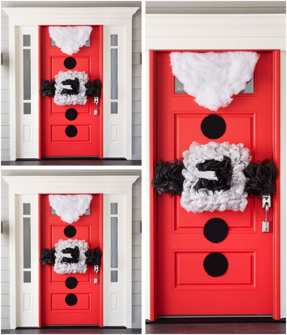 Puertas decoradas de Navidad ¡+16 Ideas divertidas para