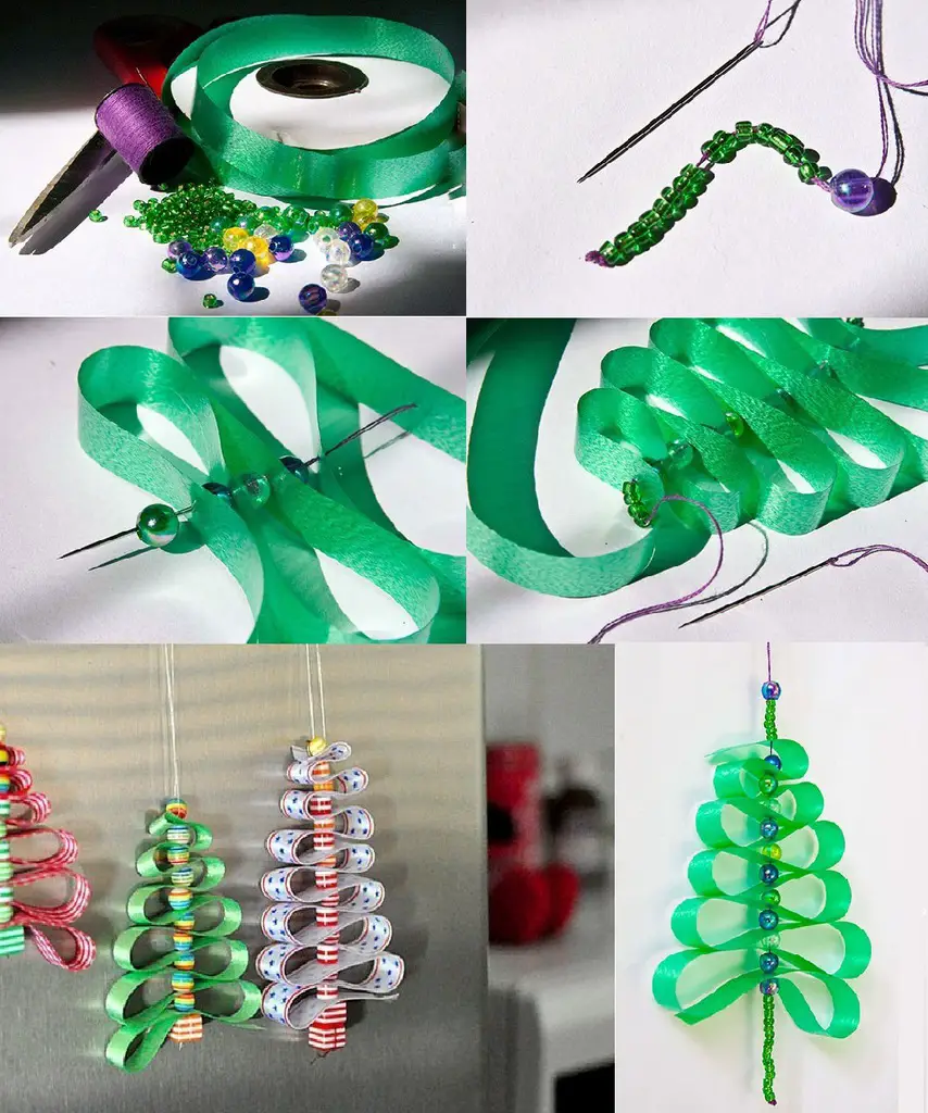 árbol navideño de cinta árbol navideño de cinta