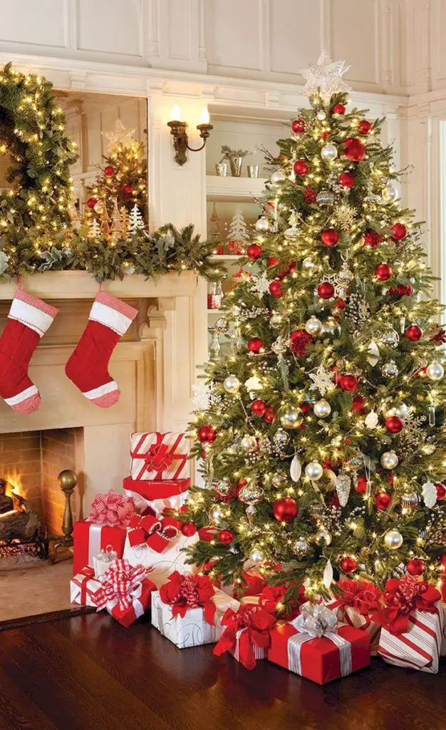 como decorar un árbol de navidad estilo tradicional