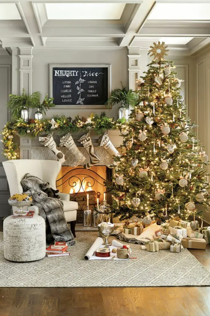 como decorar un árbol de navidad estilo elegante