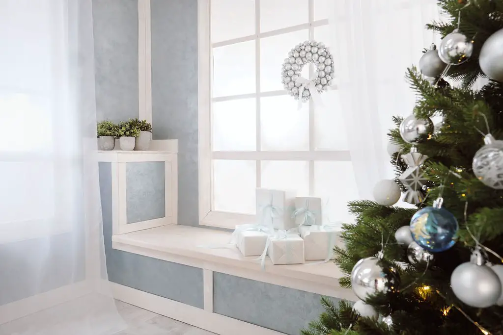 decoracion navidena ventanas