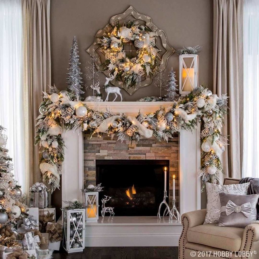 guirnaldas navideñas chimenea guirnaldas navideñas chimenea