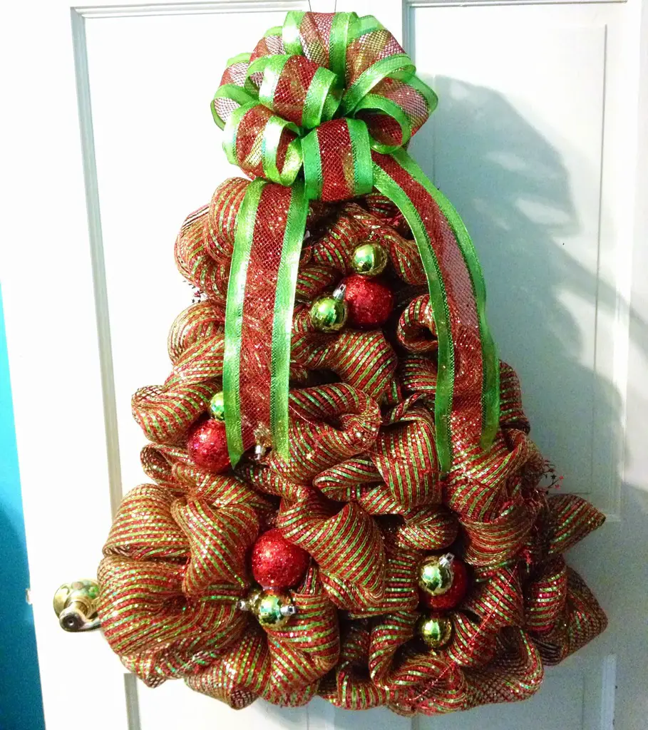 puerta de navidad arbol puerta de navidad arbol
