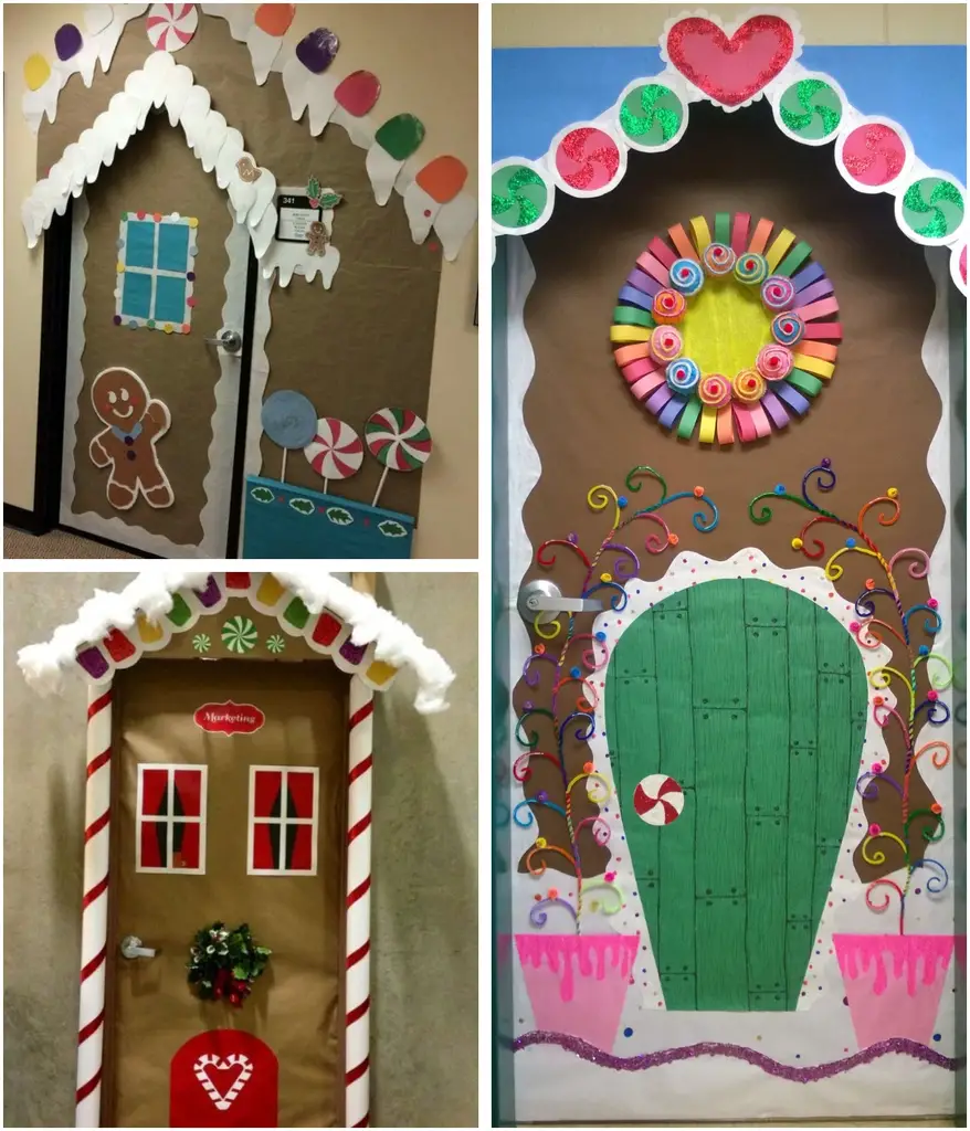 Puertas Decoradas De Navidad ¡16 Ideas Divertidas Para Hacer Tú Misma