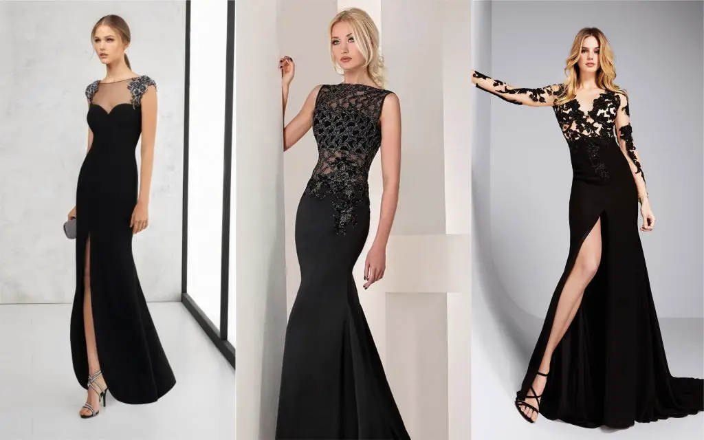 vestidos elegantes negros