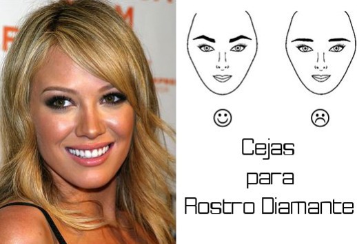delinear tus cejas rostro diamante