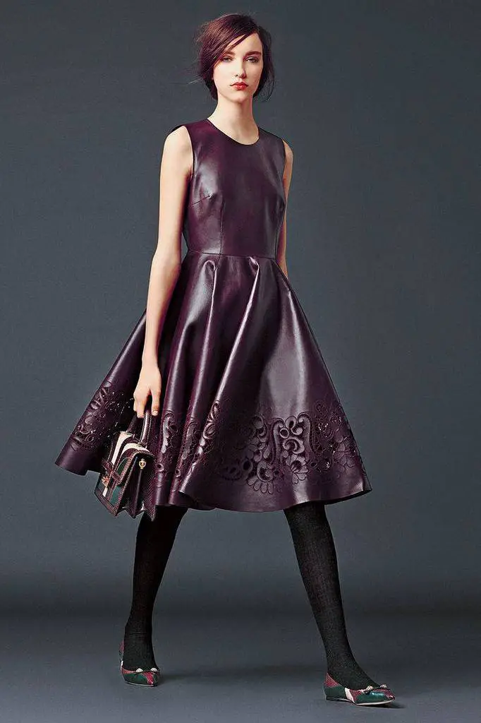 vestidos de cuero cortos