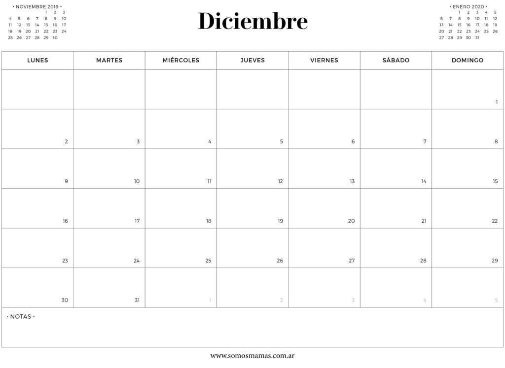 calendario-diciembre-2019-para-imprimir-gratis-pdf